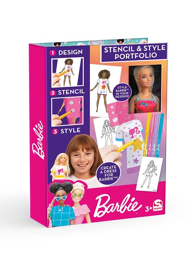 Barbie Barbie Stencil & Style With Doll