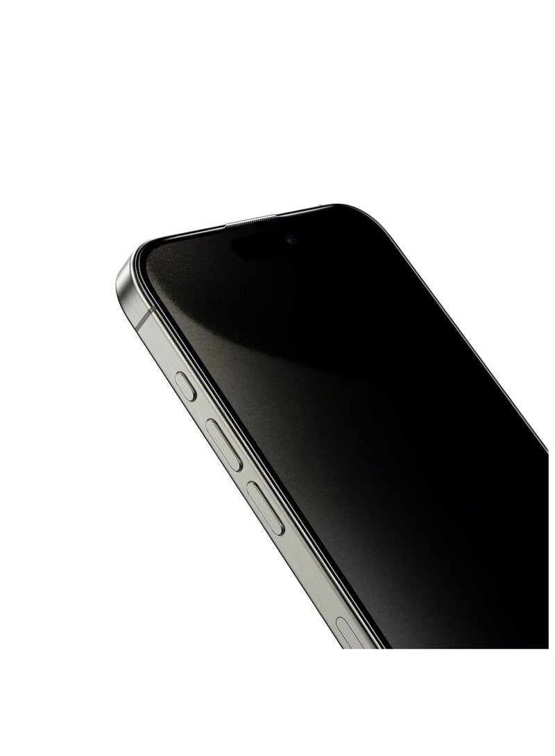 GREEN LION Anthony 360° Privacy Screen for iPhone 16 Pro / 4 Way Privacy Filter / Grease Resistance Anti-Scratch / Anti Peeping / Anti Fingerprint / Extreme Durability – Black - Image 3