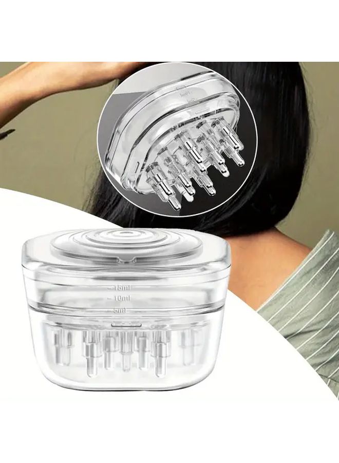 Purple Scalp Massager With Alloy Head Ball And Plastic Hair Applicator For Precision Liquid Dispensing Multipurpose Head Therapy Comb Tool - Image 3