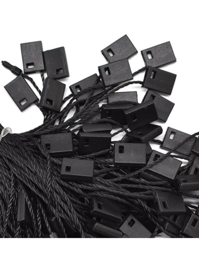 Hang Tag String Black 7" 1000Pcs Nylon Snap Lock Pin Loop Fastener Hook Ties Easy and Fast to Attach - Image 4