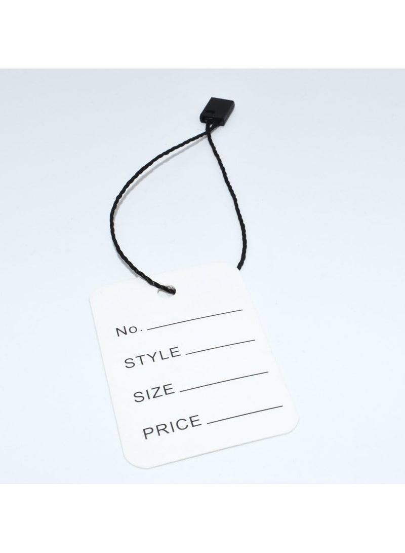 Hang Tag String Black 7" 1000Pcs Nylon Snap Lock Pin Loop Fastener Hook Ties Easy and Fast to Attach - Image 3
