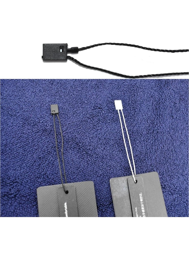 Hang Tag String Black 7" 1000Pcs Nylon Snap Lock Pin Loop Fastener Hook Ties Easy and Fast to Attach - Image 5