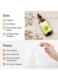 teak naturals Teak Naturals Cold Pressed Organic Jojoba Oil Natural Unrefined Pure Jojoba Oil Moisturizer for Skin Hair and Nails - 4 Ounces  - Image 4