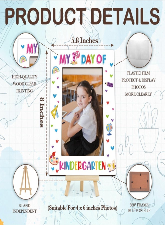 DETIHO My First Day of School Picture Frame - Kindergarten Photo Frame, Elementary School Back to Schools For Boys Girls, Perfect 2025 Year Keepsake-J03 - Image 2