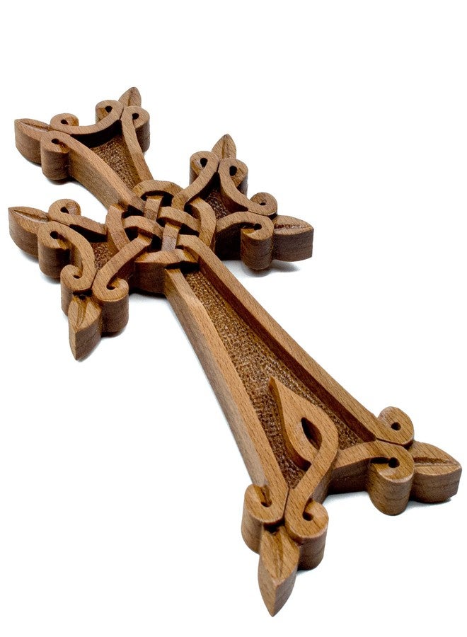 Handcraftoria Handmade Wall cross with ornaments from armenian cross - Image 3