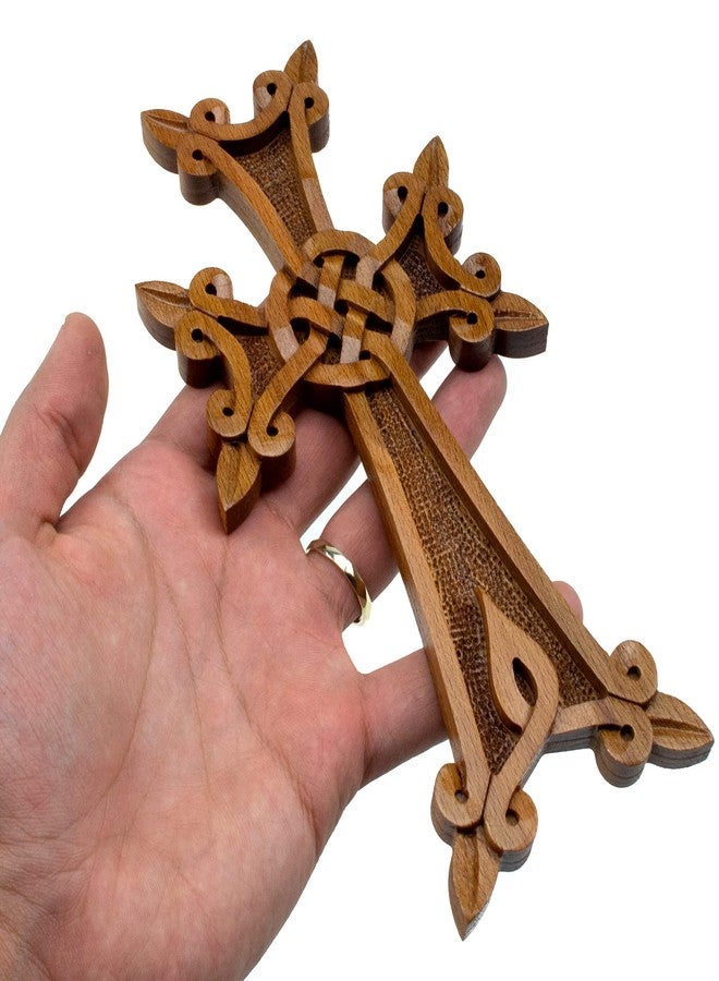 Handcraftoria Handmade Wall cross with ornaments from armenian cross - Image 1