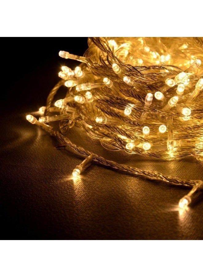 Waterproof Outdoor LED String Lights 236-Inch (40 Bulbs) - 3 Battery Box & USB Dual Power (Warm White) for Christmas/Wedding/Festival Decor - Image 3