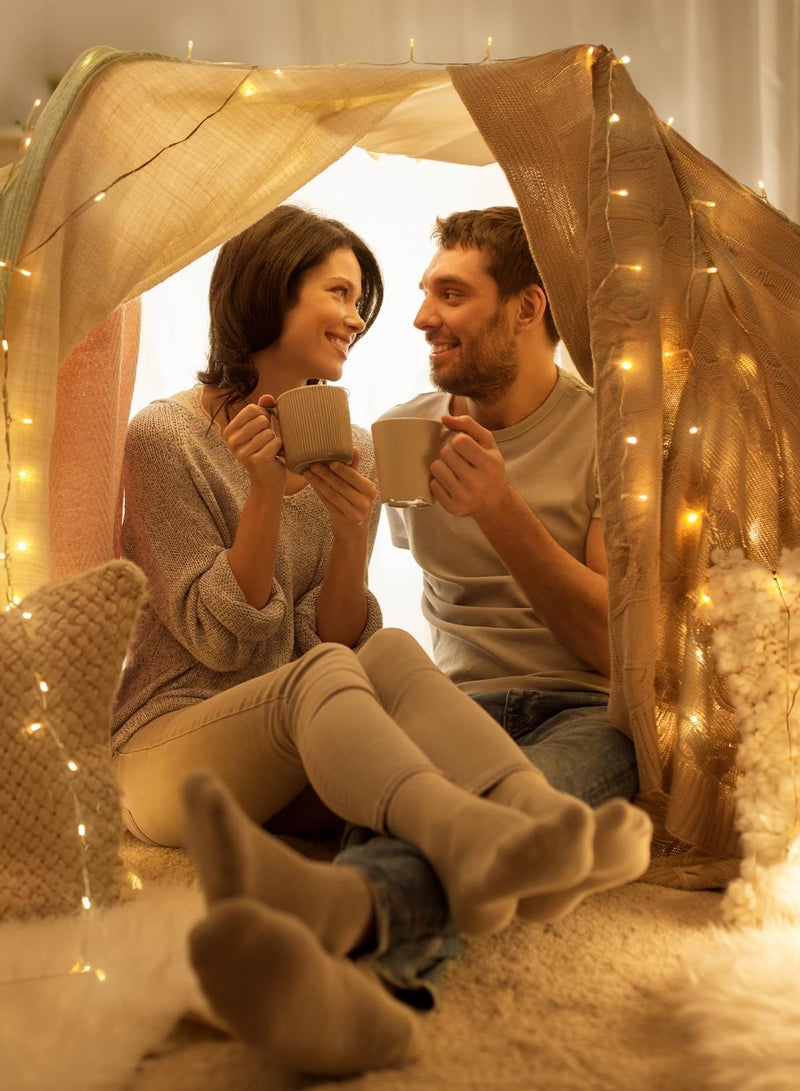 Waterproof Outdoor LED String Lights 236-Inch (40 Bulbs) - 3 Battery Box & USB Dual Power (Warm White) for Christmas/Wedding/Festival Decor - Image 5