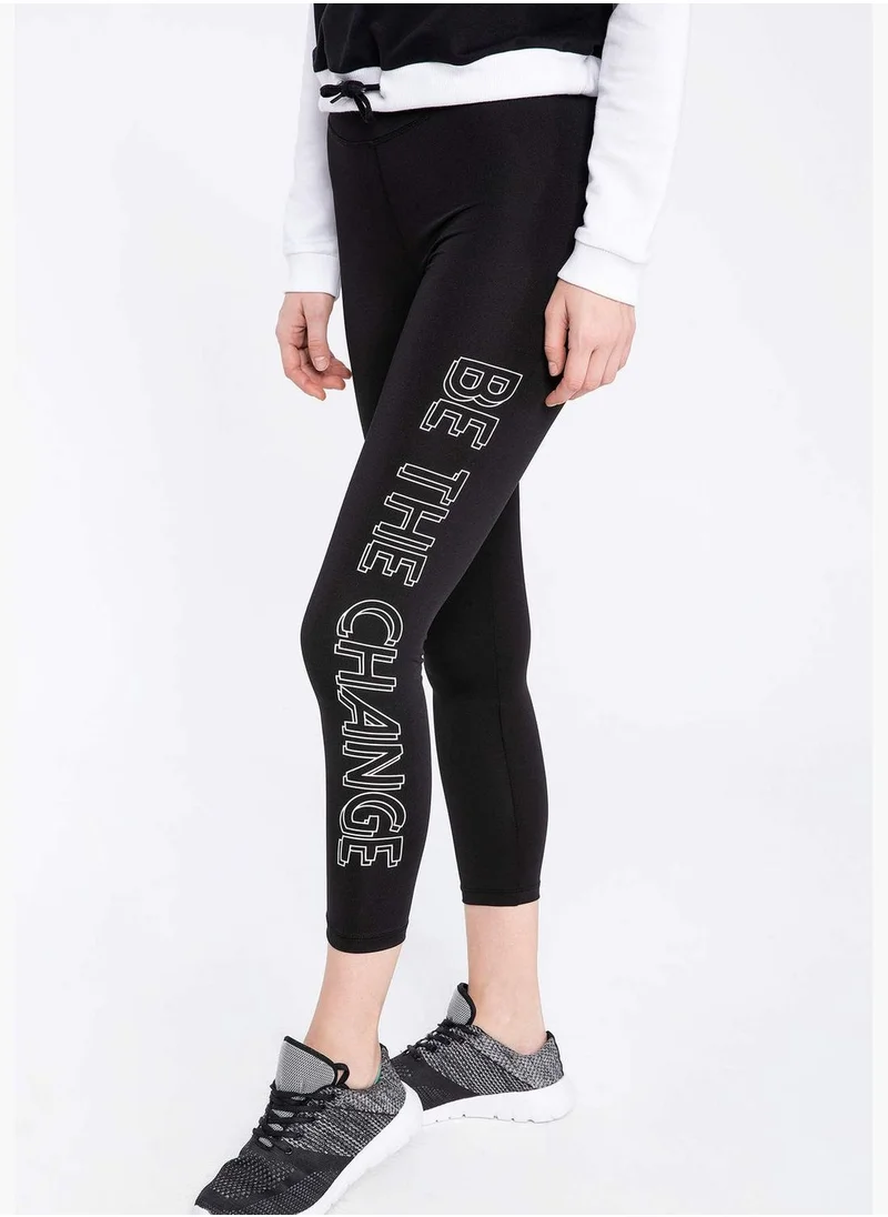 DeFacto Woman Slim Fit Athleisure Knitted Leggings