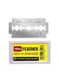 Feather Eather Double Edge Safety Razor Blades 10 Count  - Image 1
