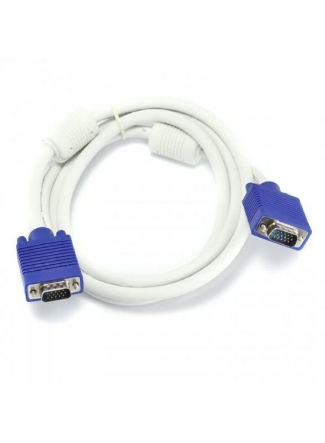 كابل VGA إلى VGA، كابل بيانات جهاز عرض الكمبيوتر، كابل فيديو ذكر إلى ذكر بطول 1.5 متر - Image 1