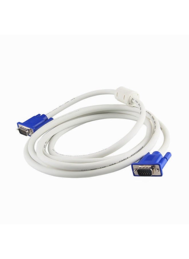 كابل VGA إلى VGA، كابل بيانات جهاز عرض الكمبيوتر، كابل فيديو ذكر إلى ذكر بطول 1.5 متر - Image 5