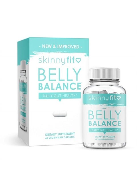 Belly Balance Probiotic Supplement for Digestive and Gut Health Targeted Release for Women and Men (60 Vegetarian Capsules)