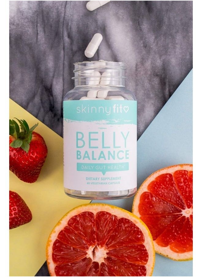 SkinnyFit - Belly Balance Probiotic Supplement for Digestive and Gut Health Targeted Release for Women and Men (60 Vegetarian Capsules) - Image 1