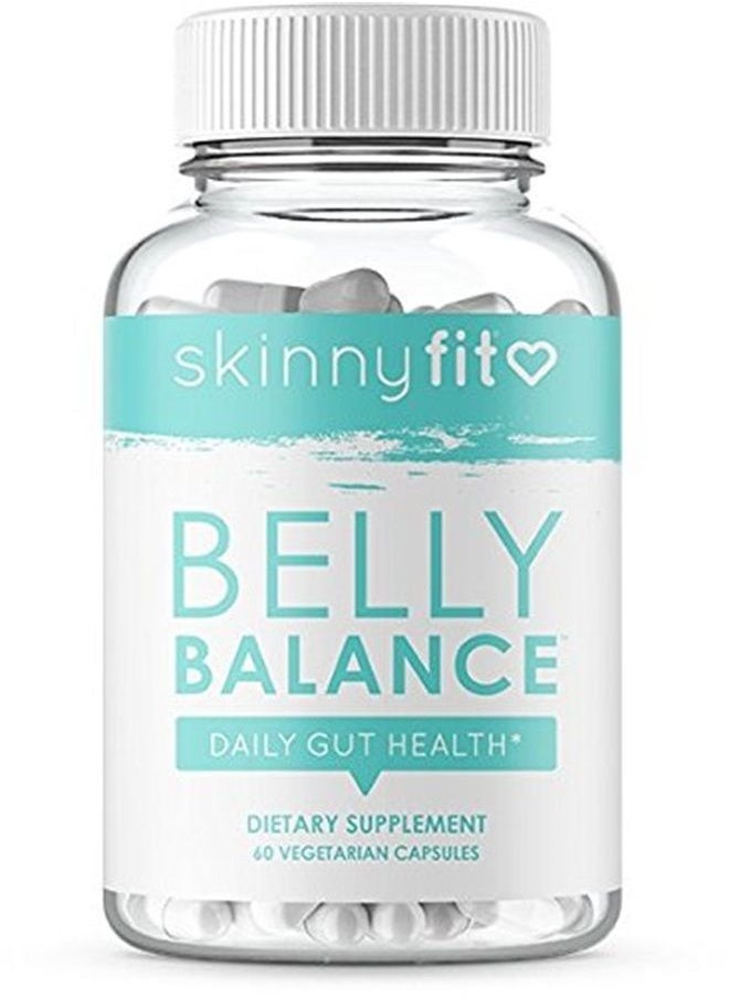 SkinnyFit - Belly Balance Probiotic Supplement for Digestive and Gut Health Targeted Release for Women and Men (60 Vegetarian Capsules) - Image 1
