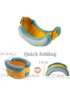 Gonice Portable Potty Toilet Seat for kids, Toddlers Kids Folding Training Toilet Chair Toilet Potty Chair Travel Potty Indoor Outdoor with Storage Travel Bag (blue)  - Image 2