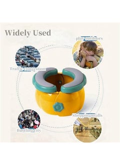 Gonice Portable Potty Toilet Seat for kids, Toddlers Kids Folding Training Toilet Chair Toilet Potty Chair Travel Potty Indoor Outdoor with Storage Travel Bag (blue)  - Image 4