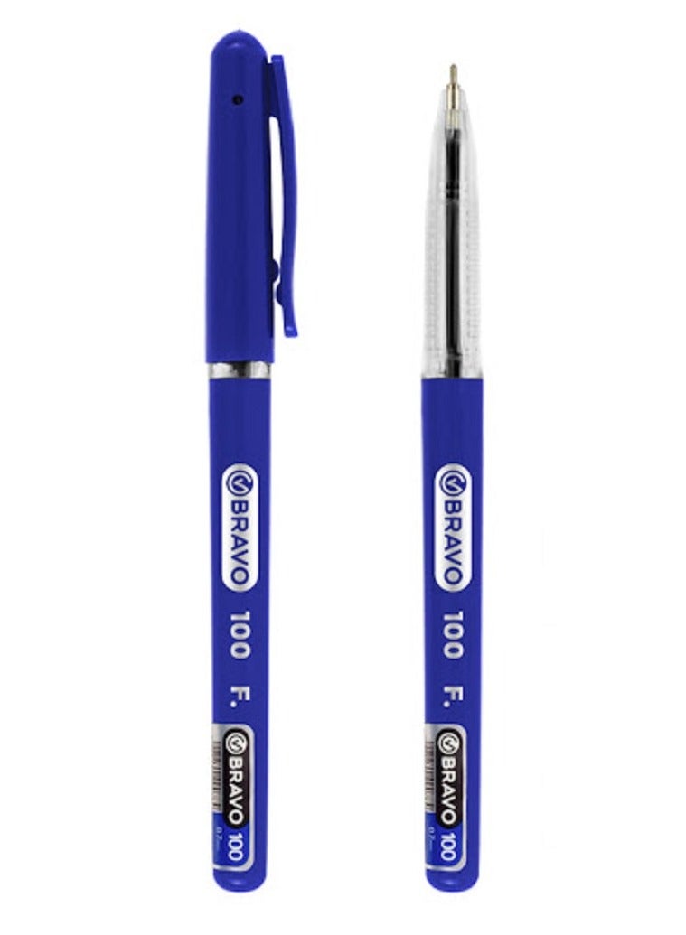Bravo 25-Piece Ball Pen Bravo 100 25 Pen Blue | Best Price Egypt ...