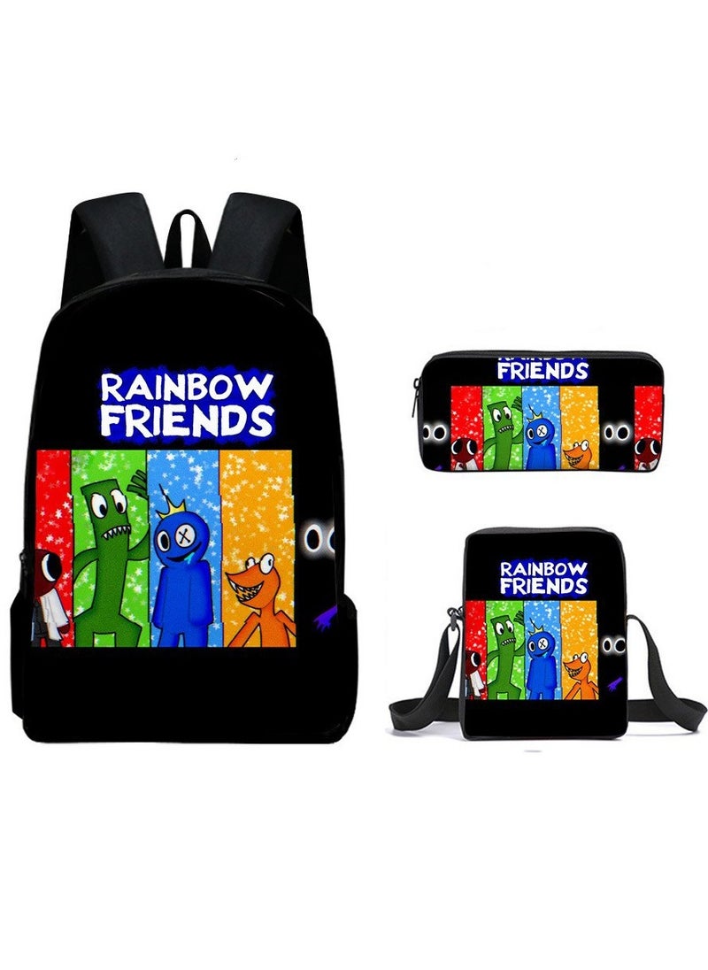 Generic - Cartoon anime backpack for primary and secondary school students, large capacity casual lightweight backpack, cartoon shoulder bag, pencil case, pencil case, and pencil case - Image 1