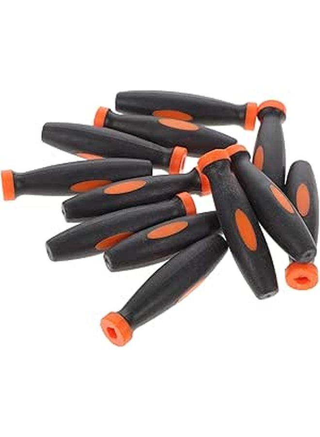 12Pcs Rubber File Handle Grips 5mm Non Slip Ergonomic Replacement Covers For Woodworking Tools - Image 1