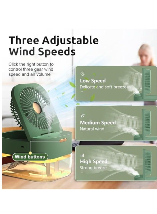 زوربس ZORBES® 3 في 1 مرطب هواء بمروحة USB، مرطب هواء مكتبي بمروحة تبريد USB 2.5 لتر - Image 3