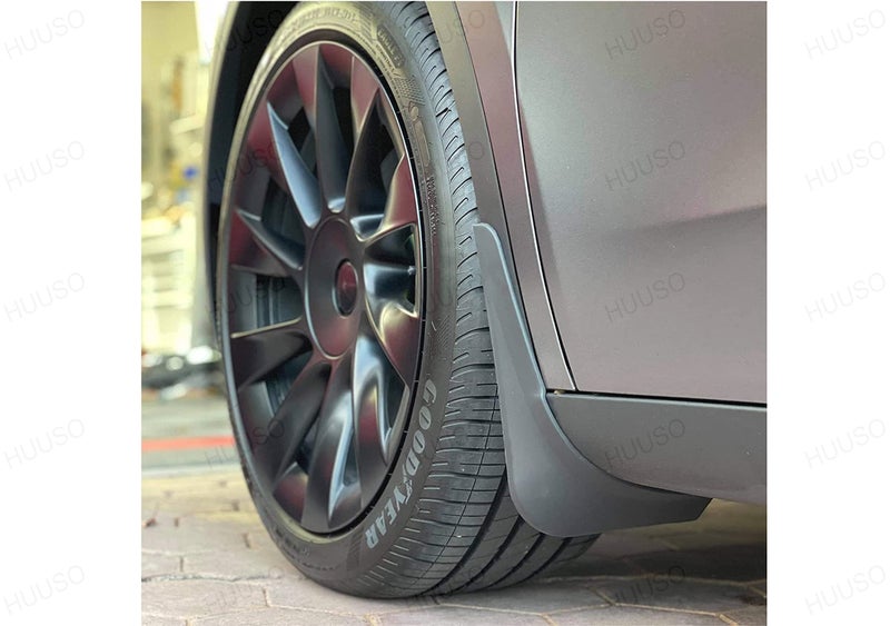 HUUSO Rubber Mud Flaps (Set of 4) Compatible with Volkswagen Polo (Type-1) 2010-2014 - Image 4