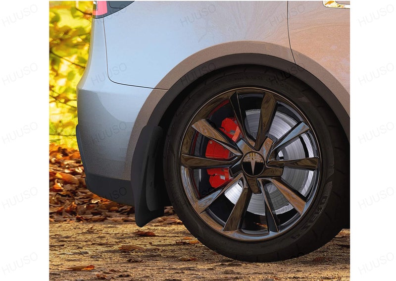 HUUSO Rubber Mud Flaps (Set of 4) Compatible with Volkswagen Polo (Type-1) 2010-2014 - Image 3