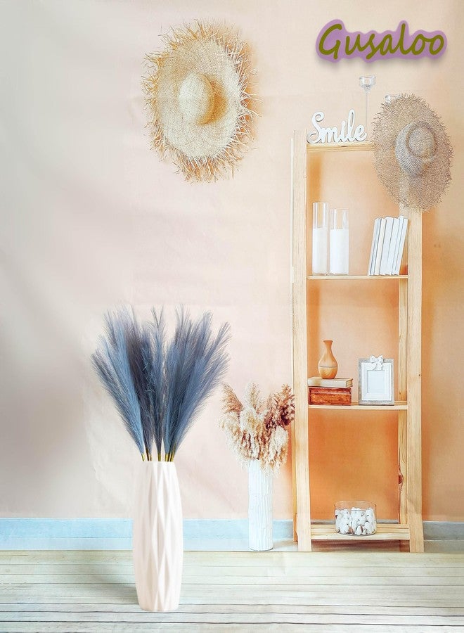 Gusaloo عشب بامباس صناعي، 8 قطع، عشب بامباس صناعي قابل للتعديل، سيقان طويلة ورقيقة بأطوال مختلفة، مثالي لتزيين الطاولات والمزهريات، ديكورات غرف المعيشة والمطابخ، ديكورات بوهيمية، حفلات الزفاف - رمادي فاتح - Image 4