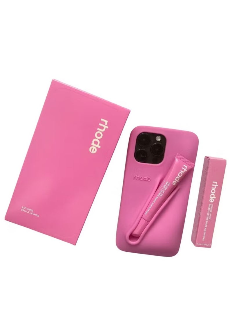 rhode Silicone Lip Balm Holder for Phone, Adhesive Back Sticker for Lip Balm, Stick-On Phone Case Accessory for iPhone (Shortcake) - Image 2