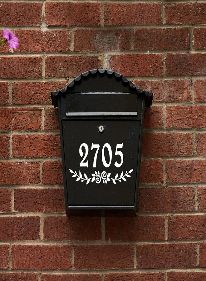 HLARTNET 2 Inch Reflective White Mailbox Numbers Stickers, 4 Set Waterproof Rustic Mailbox Decal, Self Adhesive Vinyl Number for Mail box, Door, Garbage Bins - Image 5