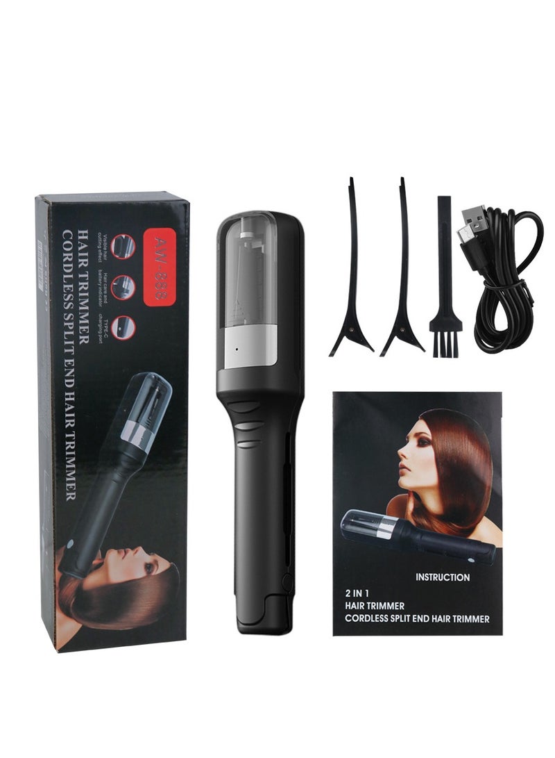 general Rechargeable 2-in-1 Hair Trimmer Hairdresser Multi-function Hair Shredder Hair Split End Trimmer - Image 1