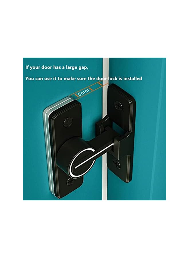 promass 90 Degree Right Angle Door Lock, Heavy Duty Flip Door Latch Bolt Lock cam Lock Door and Window Push-Pull Lock Rod Bolt barn Push-Pull Door Lock (Luminous Tone) - Image 4