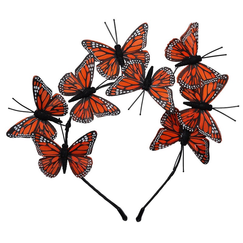 Coucoland Butterfly Fascinator Hat Derby Fascinators Boho Style Headband Butterfly Headpiece - Image 2