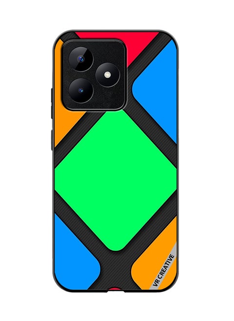 Protective Case Cover For Realme C53 Abstract Design Multicolour