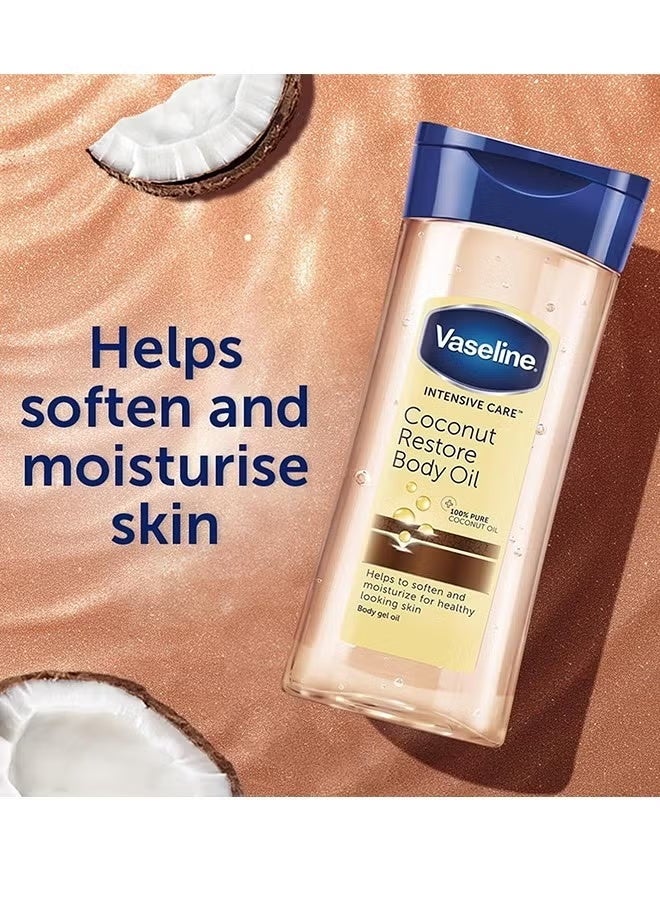 Vaseline Intensive Care Cocoa Radiant Body Oil 200ml - Vaseline Intensive Care Cocoa Radiant Vitalizing Body Oil With 100% Pure Cocoa Butter & Replenishing Oils For Long-Lasting Radiant Glow| Non-Greasy Body Gel Oil for Healthy & Glowing Skin - Image 5