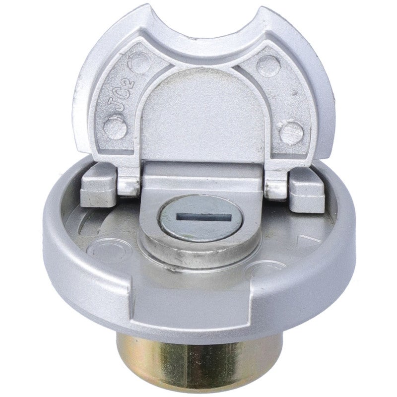 Gas Tank Cap Universal Stainless Steel - Silver Fuel Tank Cap with 2 Keys for GY6 Scooter Moped - Image 4