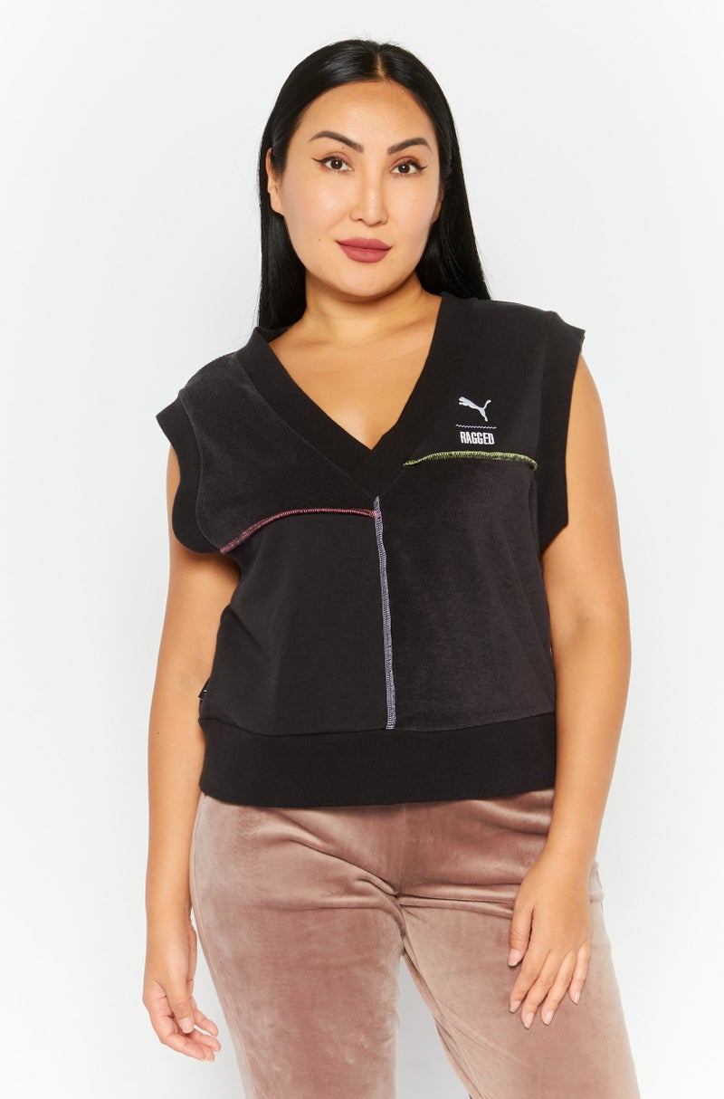 PUMA Women Sportswear Fit Sleeveless Training Top, Black - Image 1