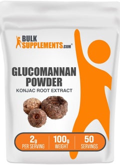 BULKSUPPLEMENTS.COM .com Glucomannan Powder - from Konjac Root Extract Powder, Glucomannan Supplements - Gluten Free, 2g per Serving, 100g (3.5 oz) (Pack of 1)  - Image 1