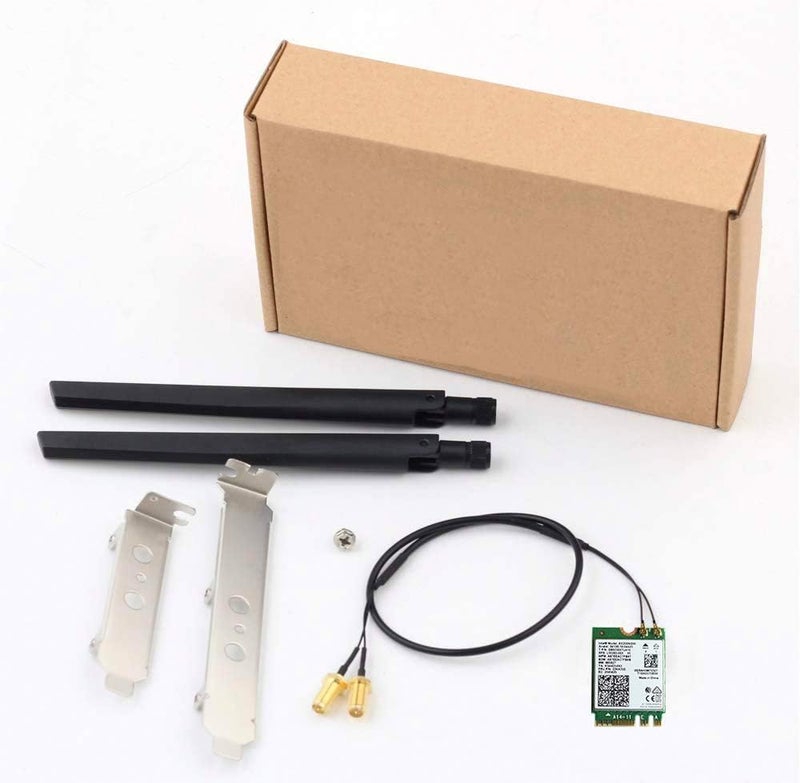 OKN AX210NGW DTK WiFi Card WiFi 6E Supports 6GHz, 2230, 2x2 AX+BT 5.3+Tri-Band, Includes RF Cable (11 inch), 5dBi High Gain Antennas and Low-Profile Brackets - Image 5