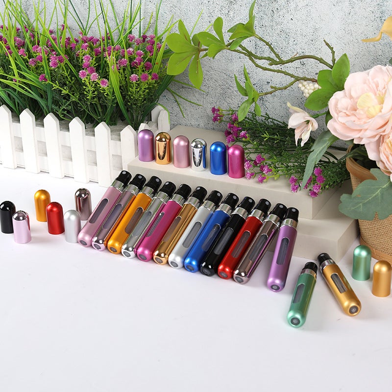 8Ml Perfume Sub-Bottle Bottom Filling Round Head Mini Press Travel Spray Portable Empty Bottle Self-Pump Spot - Image 2