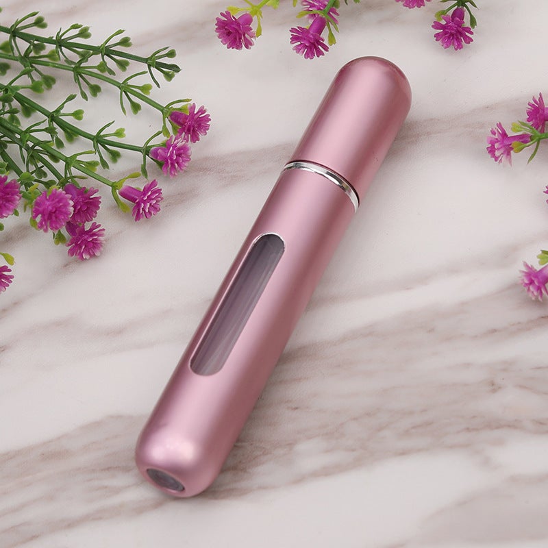 8Ml Perfume Sub-Bottle Bottom Filling Round Head Mini Press Travel Spray Portable Empty Bottle Self-Pump Spot - Image 1