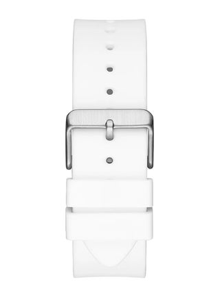 Guess men’s White Case White Silicone Watch GW0203G2 - view 3