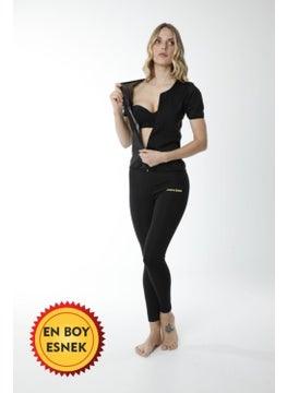 TECHNO 8Q Thermal Sauna Zippered Short Sleeve Tracksuit  - Image 1