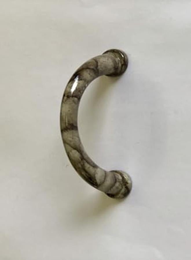 Kitchen And Cabinet Handle, Light Gray Veined In Dark Gray, Metal Material, Made In Taiwan, Length 6.2 Cm, 62 Mm - Image 1