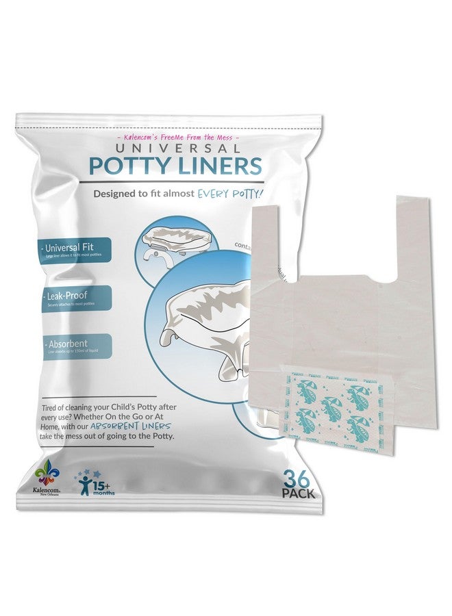 Kalencom Universal Potty Liners - Disposable Potty Liners For Toddlers - Absorbent And Leakproof - Compatible With Potette Travel Potty And Most Standard Toddler Potties - 36 Count - Image 1