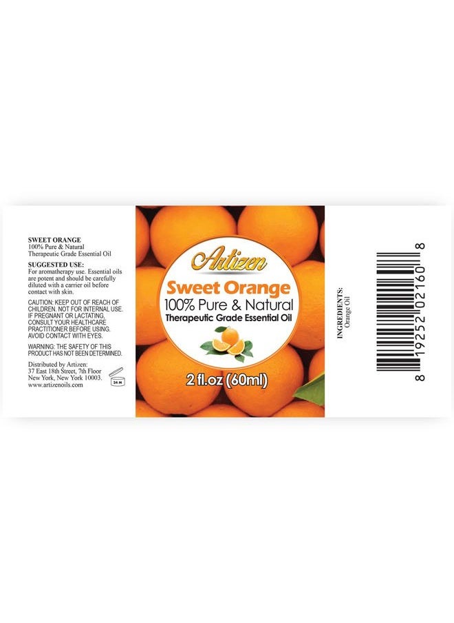 Artizen - 2oz Oils - Sweet Orange Essential Oil - 2 Fluid Ounces - Image 1