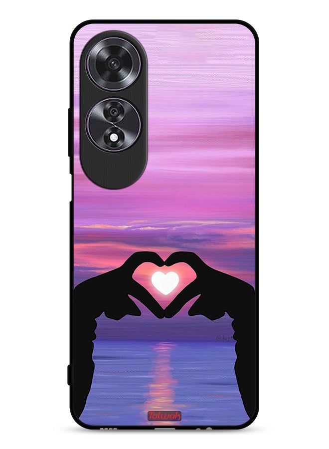 Tolwak Oppo A60 Protective Case Cover Heart Moon - Image 1