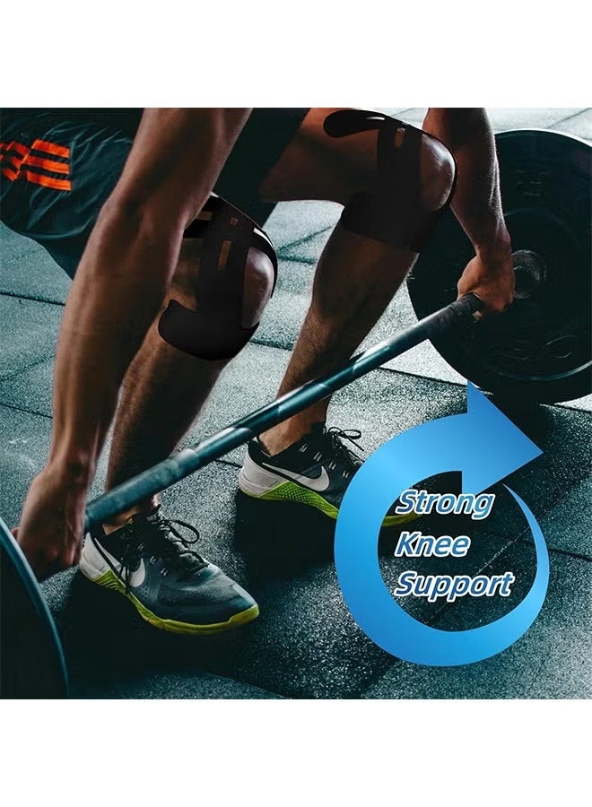 Lemon 4 Pcs Precut Kinesiology Tape for Knees, Knee Support & Stability, Knee Pain Relief Athletic Tape - Waterproof & Elastic, Breathable Hypoallergenic Latex-Free Tape - Image 3