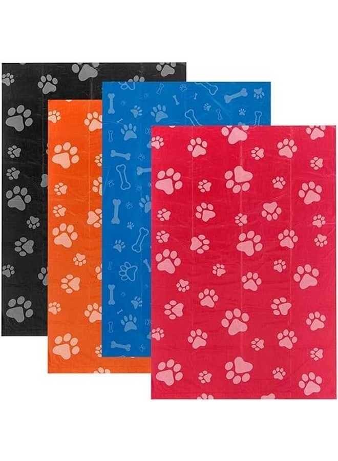 أكياس نفايات بلاستيكية متعددة الأغراض سميكة وقوية ومضادة للتسرب مطبوعة على شكل مخالب/عظام قابلة للتحلل البيولوجي، 10 لفات في عبوة واحدة، 150 كيس نفايات - متعدد الألوان - Image 5