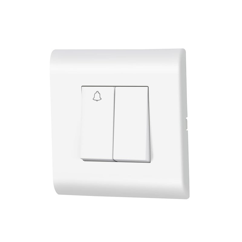 Wipro Northwest Nowa Switch Combo of 2M Plate 1M Bell Push 1 6A Switch White Kit 3 - Image 2